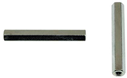 SN-TEC Distanzmutter/Langmutter/Distanzbolzen 6-kant M8 x 60mm verzinkt (10 Stück)
