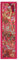 RASTOGI Kunsthandwerk indischen Handmade bestickt Patchwork Alten zum Aufhängen Wand Art Vintage Gobelin Moti Wandbehang Parda, rot, 12 X 60 INCH