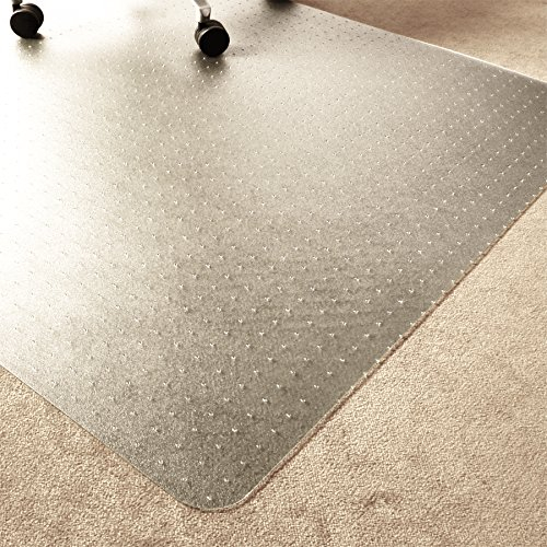 Marvelux 75 x 120cm Durable Eco Friendly Office Chair Mat for Low and Standard Pile Carpets, Rectangular Clear Enhanced Polymer Carpet Protector, Made in the UK