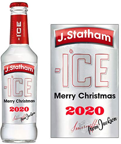 Personalised Smirnoff Ice Vodka Bottle Label for Birthday New Year Xmas BL407