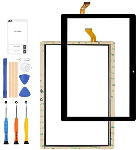 LADYSON 25,7 cm (10,1 Zoll) für Vankyo MatrixPad S30 Tablet PC Touchscreen Digitizer Sensor Glas Scheibe Ersatzteile, inklusive kostenlosem Reparaturwerkzeug