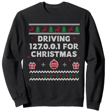 Tech Support Ugly Christmas Lustiger Computer IT Nerd Xmas Sweatshirt