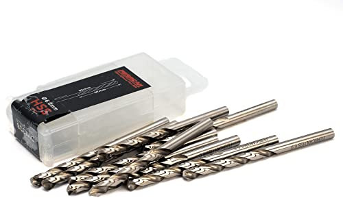 Ferrcan Brocas HSS DIN 338 para metal M-2 de 3-7mm (paquete de 10 unidades por medida) (6mm.)