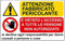 NEW CARTELLO SEGNALETICO - ATTENZIONE FABBRICATO PERICOLANTE - Adesivo Extra Resistente, Pannello in Forex, Pannello In Alluminio (PANNELLO IN FOREX 20X31 cm)