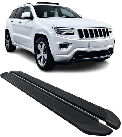 Marchepieds Latéraux Compatible avec Jeep Grand Cherokee 2011-2021 Noir Aluminium 2Pcs
