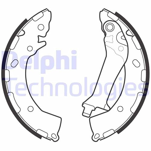 DELPHI Bremsbacken Satz für Trommelbremse Hinten für HYUNDAI Accent V Limousine (HC) 203mm LS2150