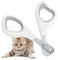 Kaket Cat Nail Clippers, Pet Claw Scissors with 2mm Positioning Hole, Pet Nail Clippers for Small Animals, Non-Slip Claw Trimmer, Cat Claw Cutters Scissors for Guinea Pigs, Birds, Puppies (white)