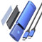 ORICO M.2 NVMe SATA SSD Enclosure Adapter Tool-Free, USB C 3.2 Gen 2 10Gbps NVME, 5Gbps NGFF SATA PCIe M-Key(B+M Key) 2230/2242/2260/2280, Aluminum External M2 Reader Support UASP Trim- PWDM2