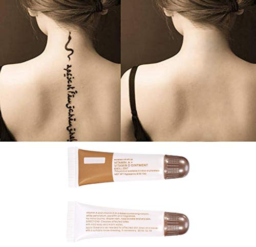 Fougera Vitamin A Vitamin D Salbe, MYFTO 10 Stück/Set, permanentes Make-up, Tattoo, reparierend, Aftercare Recovery Vitamin A & D Salbe Creme Gel
