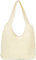 styleBREAKER Damen Papierstroh Beuteltasche mit langen breiten Henkeln, Strandtasche, Schultertasche, Flechttasche 02012397, Farbe:Creme