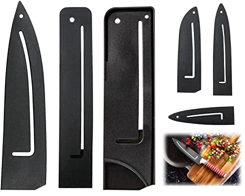 Messerschutzhülle, Küchenmesser Schutzhülle, 6 Stück Kunststoff Messerschutz, Klingenschützer, 6 Verschiedene Größen, In Schränken Schubladen Platziert für Brotmesser Schinken-GemüSemesser Kochmesser