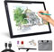 Leuchttisch A4 Light Pad - Diamond Painting Zubehör Leuchtplatte, Tragbares Wiederaufladbare Batteriebetriebene Lichtpad mit Tasche, Stufenlos Dimmbar 6 Helligkeitsstufen Leuchttisch für Zeichnen