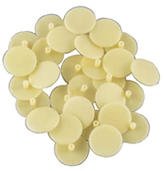 BOXONLY 3mm Screw Cover Caps, Round Hole Screw Head Protection Decoration Cap,Yellow,100Pcs