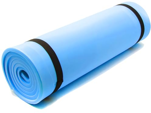 molti Campingmatte Isomatte 180 x 50cm wärmeisolierend leicht für Camping Yoga Zeltmatte Schlafmatte Campingunterlage Dicke 0,5cm und 1cm (Hellblau, 180 x 50 x 0,5 cm)