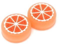 Gadgetpoint | Gaming Thumbgrips | Performance Rutschfeste Thumbsticks | Joystick Cap Thumb Grips | Fruit - Orange | Zubehör passend für Nintendo Switch Controller