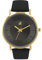 Amor Armbanduhr Unisex Damen Herren Quarzuhr Analog, mit veganem Apfelleder Armband, Schwarz, 3 bar Wasserdicht, Kommt in Uhren Geschenk Box, 2037082