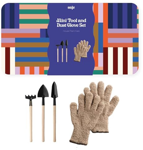 House Plant Care Kit - Leaf Dust Gloves and Mini Tools - Keep Indoor Plants Healthy