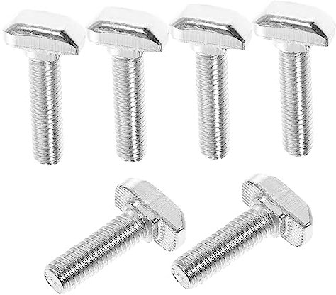 PartyKindom 30 Piezas Tornillos en T de cabeza de martillo corredera de acero inoxidable tachuelas de acero inoxidable pernos tornillo deslizante perno prisionero pista semental