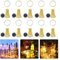 XPJBKC Solar Flaschenlicht, 10 Stück Flaschenlichterkette Korken, 2M Korken Lichterkette, Lichterkette für Flaschen, Wasserdicht Solar Wein Flasche Lichter mit 20 LED-Leuchten für DIY Party Garten