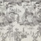 ICYEHAO Black and White Self Adhesive Wallpaper, 44 x 1000cm Eden Tropical Palm Trees Castles Wallpaper Peel and Stick Wallpaper for Living Room Bedroom Wall Cabinets Decor