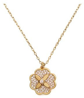 Kate Spade New York Heritage Bloom Mini Pendant, Clear/Gold