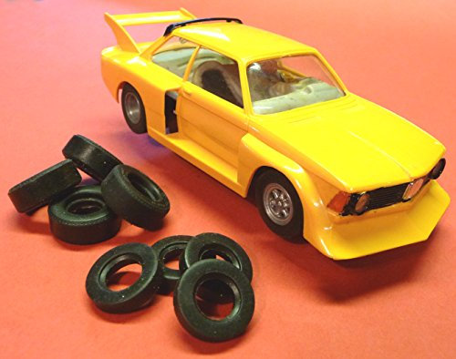 Slotcar 8-STÜCK Reifen VORNE + HINTEN für Carrera UNIVERSAL oder SERVO 132 Made in Germany