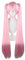 bi bi hou Sakura Miku Cosplay Perücke Gerade Lange Doppelte Pferdeschwanz Anime Verkleidung Miku Wig Pink Halloween Karneval Party Cosplay Kostüm Zubehör Perücke 110cm Lang Zöpfen Rosa