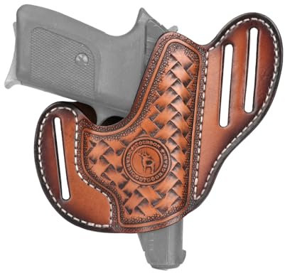 TOURBON Pistolenholster aus echtem Leder, verdeckte Tragetasche für Sig Sauer P365 Rechtshänder
