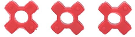 HELEVIA 10 Stück Honigschleuder-Buchsenverbinder, Polyurethan-Puffer-Pad-Stecker für Elektrisches Honigschleuder-Zubehör, Rot