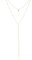 Auiremrti Kette Damen Gold Y Form, 14K Vergoldete Edelstahl Halskette Mit Verstellbarer Länge, Eleganter Schmuck, Ideal Als Geschenk Für Frauen