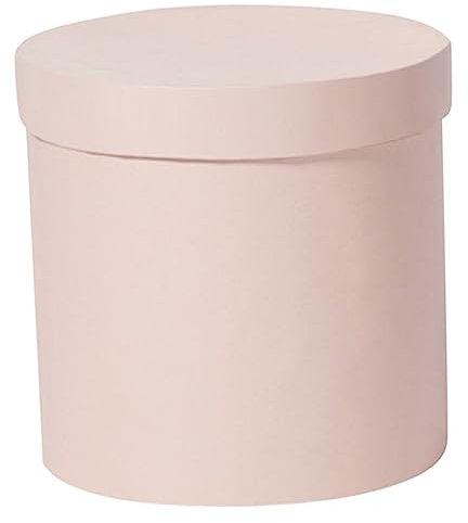 WRITWAA Boîte Boîte étui à fleurs en carton décoratif seau à fleurs rond caisse de rangement boã®tes de stockage boite pot de fleur cartons bouquets boîtes en papier bouquet rose