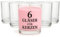 Glasmark KROSNO 1992 Kerzengläser Set 6 Stück Kerzen Gläser zum Kerzenmachen Transparent Leer DIY 180 ml, Klar