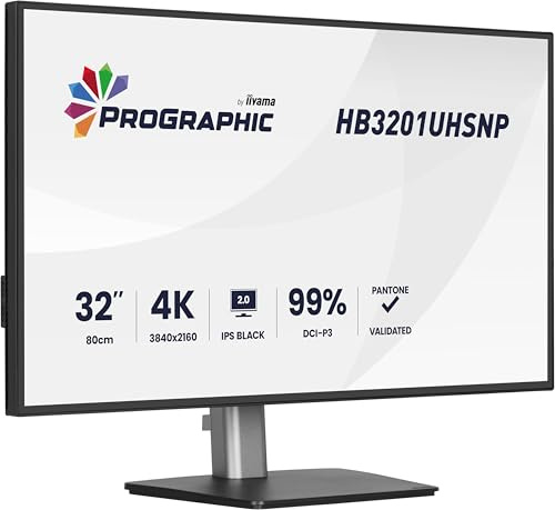 iiyama ProGraphic HB3201UHSNP-B1 32 IPS (DCI-P3 99%, sRGB 100%, Pantone Validated), UHD 3840x2160, 4ms, 1x HDMI, 1x DP, 1 x USB Type C 96W PD, DP-Out