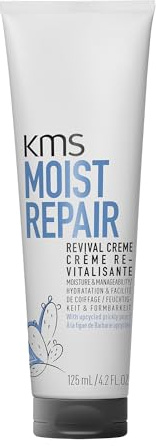 KMS MOISTREPAIR Revival Creme 125 ml – Leave-In Pflege für geschädigtes & trockenes Haar – intensive Feuchtigkeit & Haarbruch- & Spliss-Reduktion bis 99% – vegan, silikonfrei