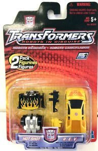 Transformers - 80573 - Robots in Disguise - 2-Pack - Level 1 - Hot Shot & R.E.V. - ca. 6 cm