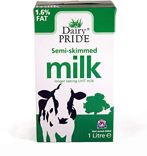 Dairy Pride Semi Skimmed Milk 1 Litre (Pack of 12)