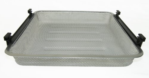 Storage Solutions Mesh Drawer with Runners, 13-Inch, Silver
