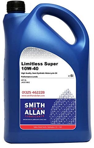 Smith & Allan Motorcycle Oil 10W-40 4-Stroke 4T Semi Synthetic 5 Litre 5L