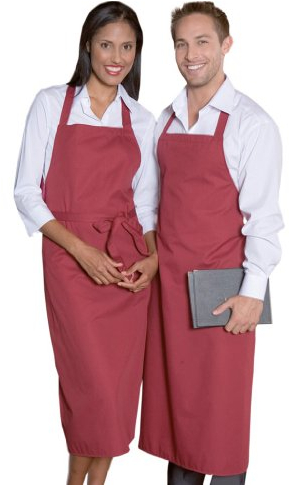 C.G. Workwear Pflegeleichte Kellner Latzschürze Verona Classic 110 x 78 cm für Bar + Bistro + Gastronomie 130, Größe:110 x 78 cm;Farbe:Elefant