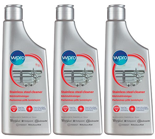 Hotpoint Original Stainless Steel Polish Cleaner Cream (250ml, Pack of 3)