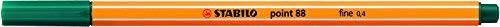 Stabilo Point 88 Fineliner Stift 0,4 mm pine green