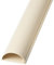 50cm – 30mm x 15mm Magnolia Trunking | Half Round Cable Conduit Cover | HDMI AV TV Ethernet & Audio Wire Ducting | Wall Tidy Management | Self-Adhesive Backing *Easy Install* | Neat Skirting Home