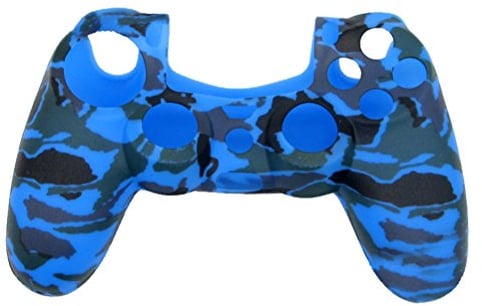 VORCOOL Silikon Schutzhülle Gehäuse für PS4 Controller, Camouflage Blau