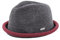 CHILLOUTS Boston Hat - Pork Pie Hut Herren/Damen, 100% Polyester, Sommer Trendhut, Breaking Bad/Rocky Stil, Crushable, grau Bordeaux, L-XL