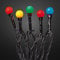 hellum 521238 Bunte LED-Kugel-Lichterkette mit 20 Lichtern und 6h-Timer