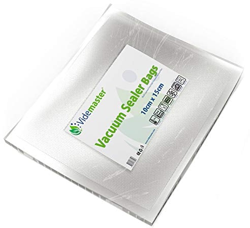 Videmaster Embossed Vacuum Food Sealer Bags 10cm x 15cm (Qty 100)