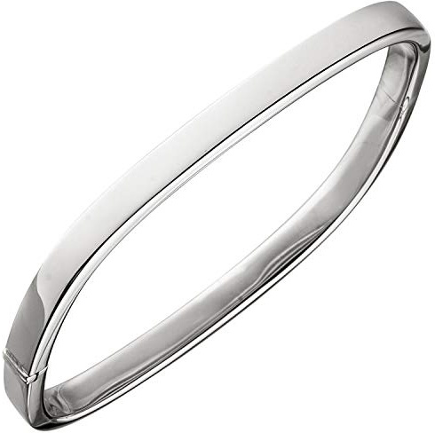 Jobo Damen-Armreif aus 925 Sterling Silber eckig
