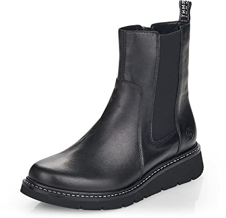 Remonte Damen D3970 Chelsea-Stiefel, schwarz 01, 41 EU