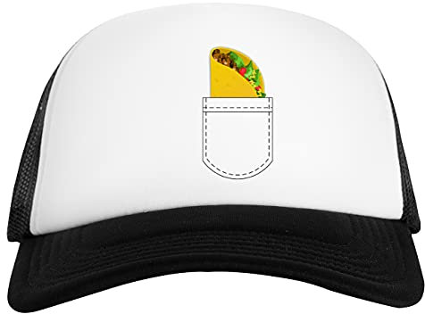Tasche Voll Von Taco Weiß Schwarz Unisex Baseball Cap White Black