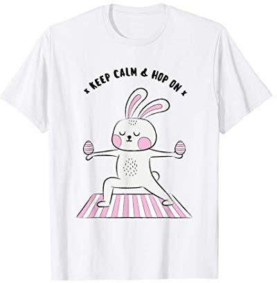Yoga Osterhase Ostern Outfit Yogalehrerin Meditation Namaste T-Shirt